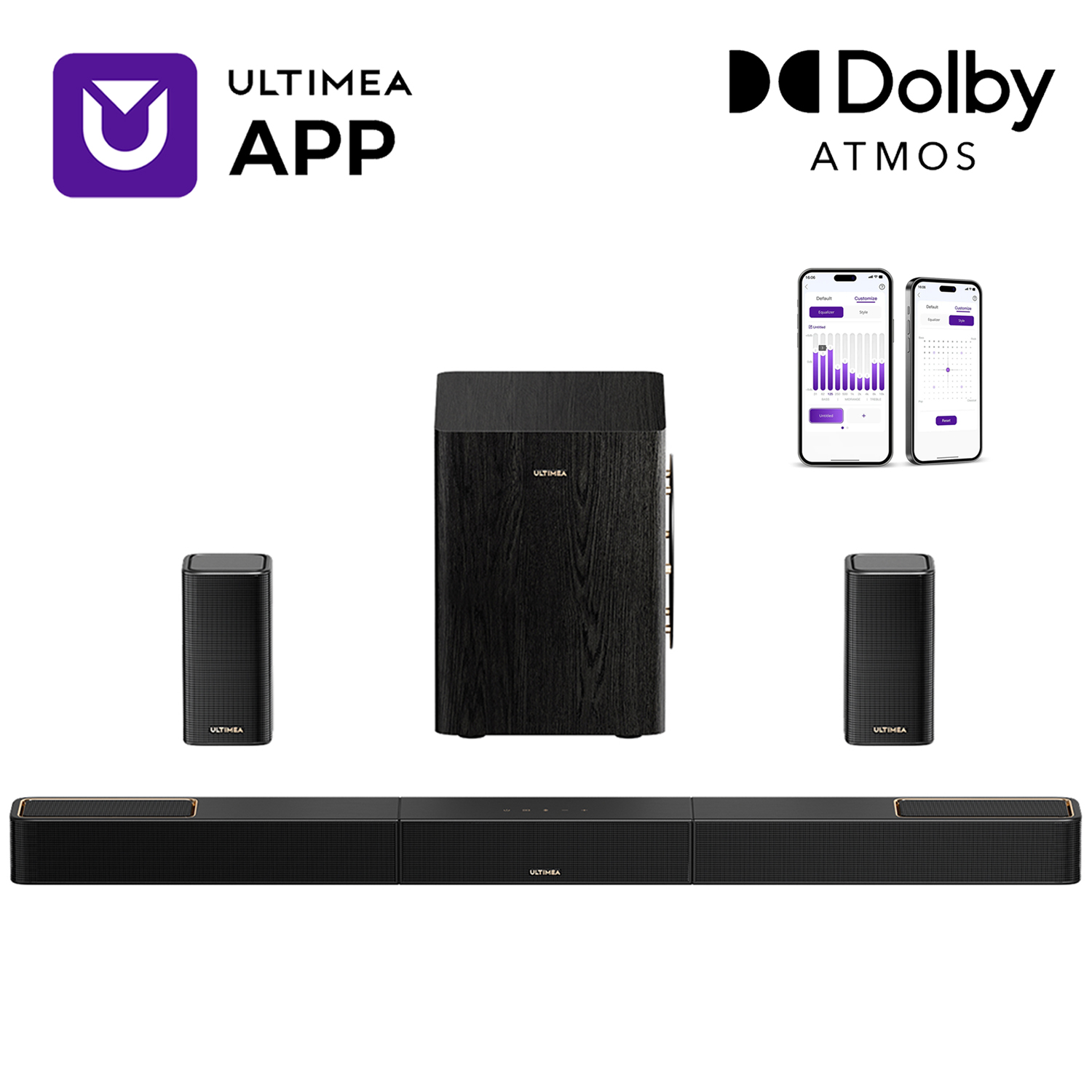 Home Cinema Of Soundbar - ULTIMEA 5.1.2 Surround Sound System Sound