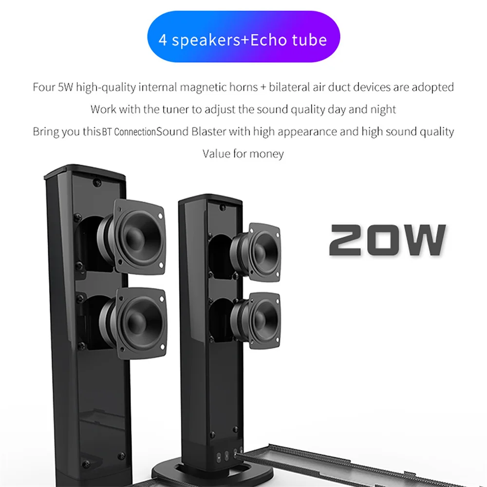 Wireless Bluetooth TV Sound Ba - Home Cinema Speaker System review and price