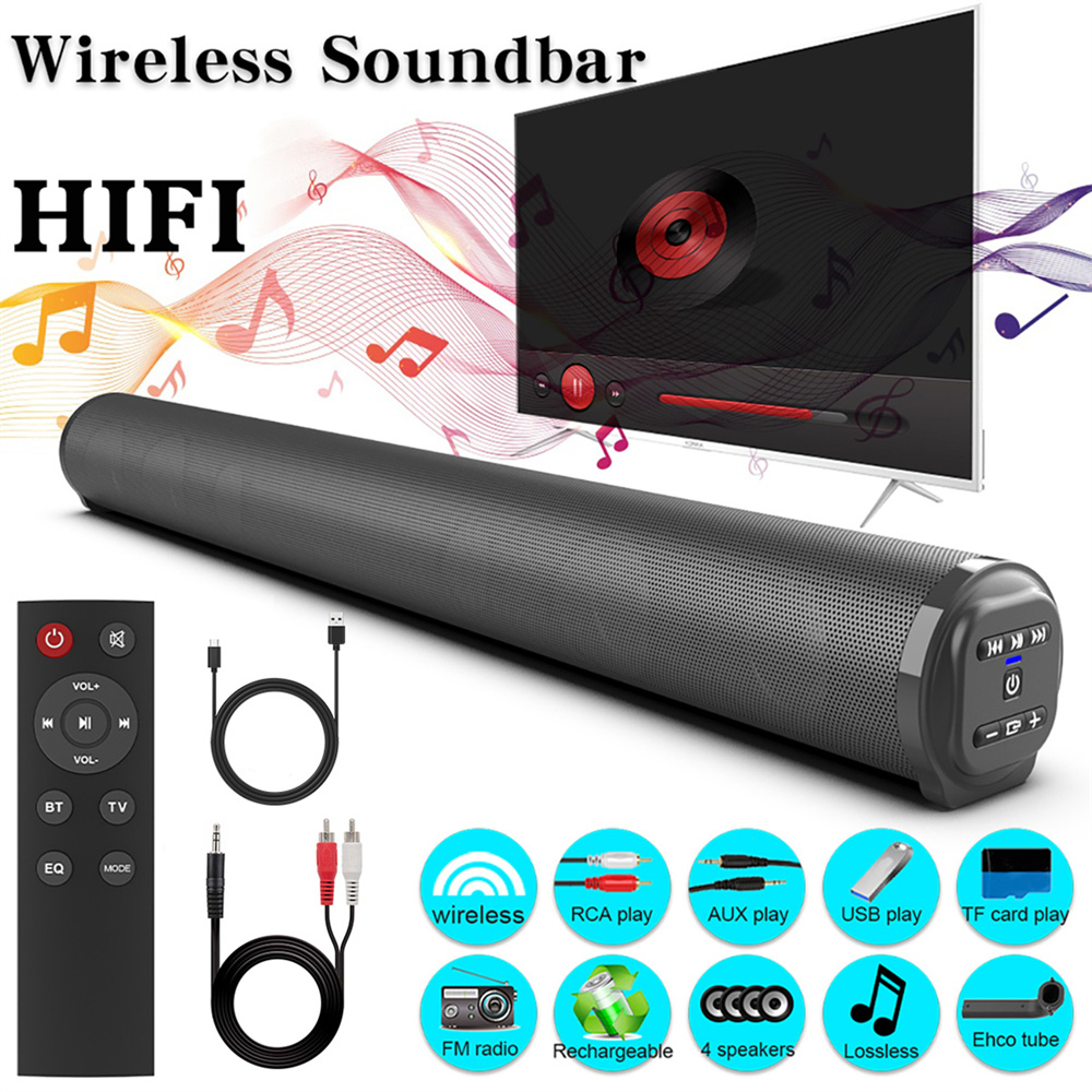 Sound Bar TV Sound System Blue - Home Cinema Speaker System review and price