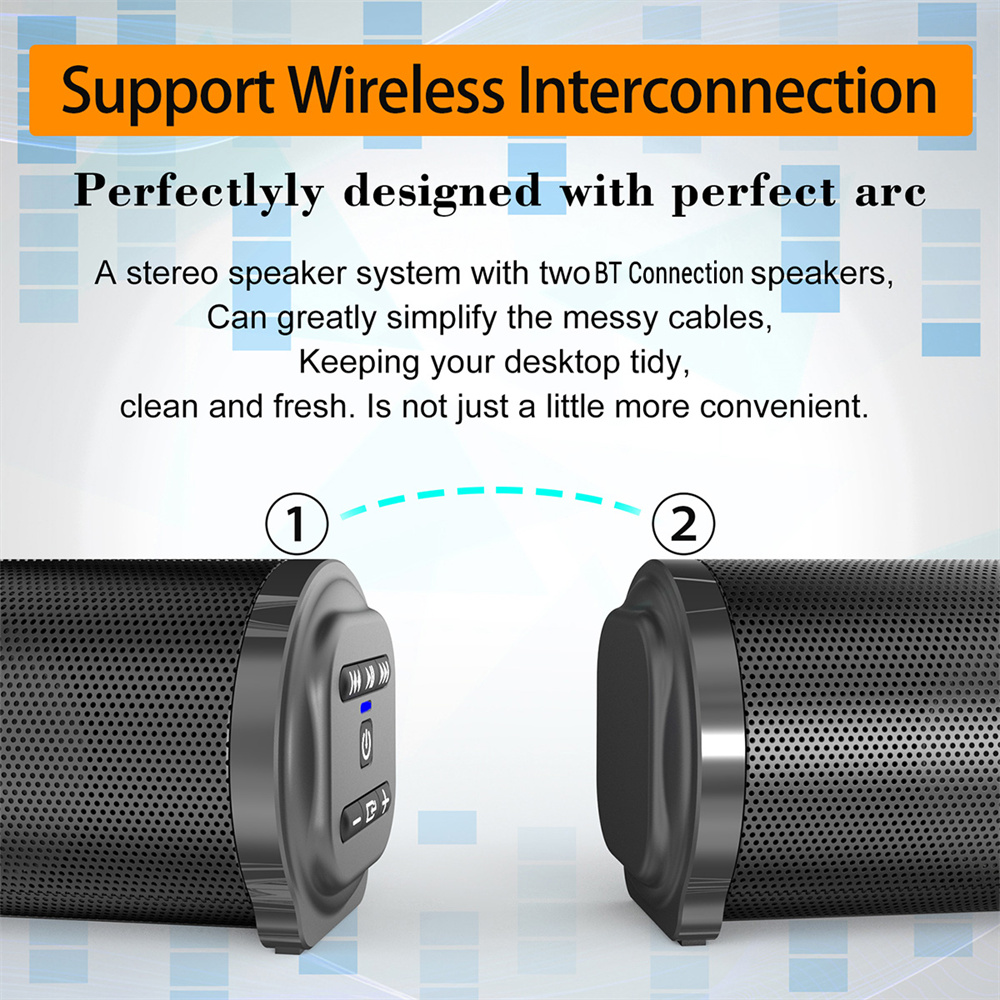 Sound Bar TV Sound System Blue - Home Cinema Speaker System review and price