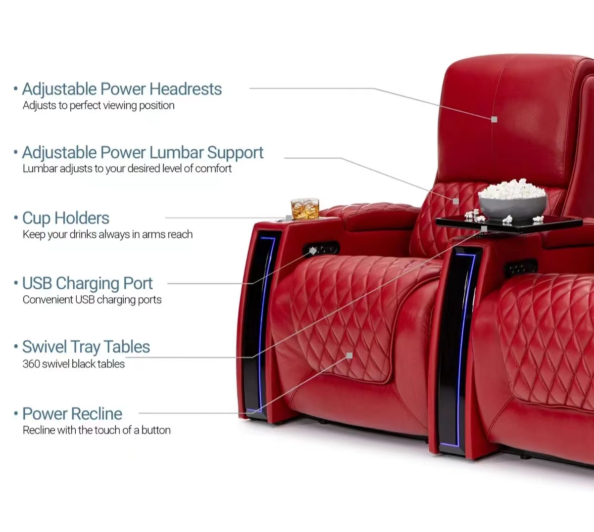 Factory Customized  Electric S - Home Cinema Recliners review and price