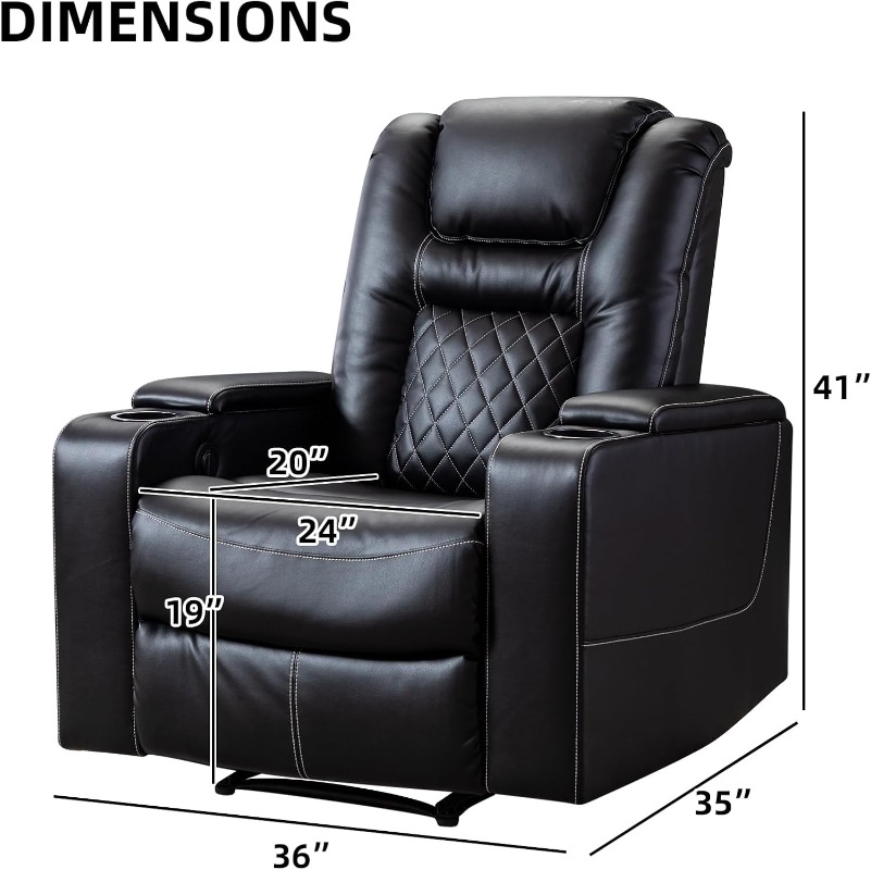 CANMOV Electric Power Recliner - Home Cinema Recliner Chairs review and price