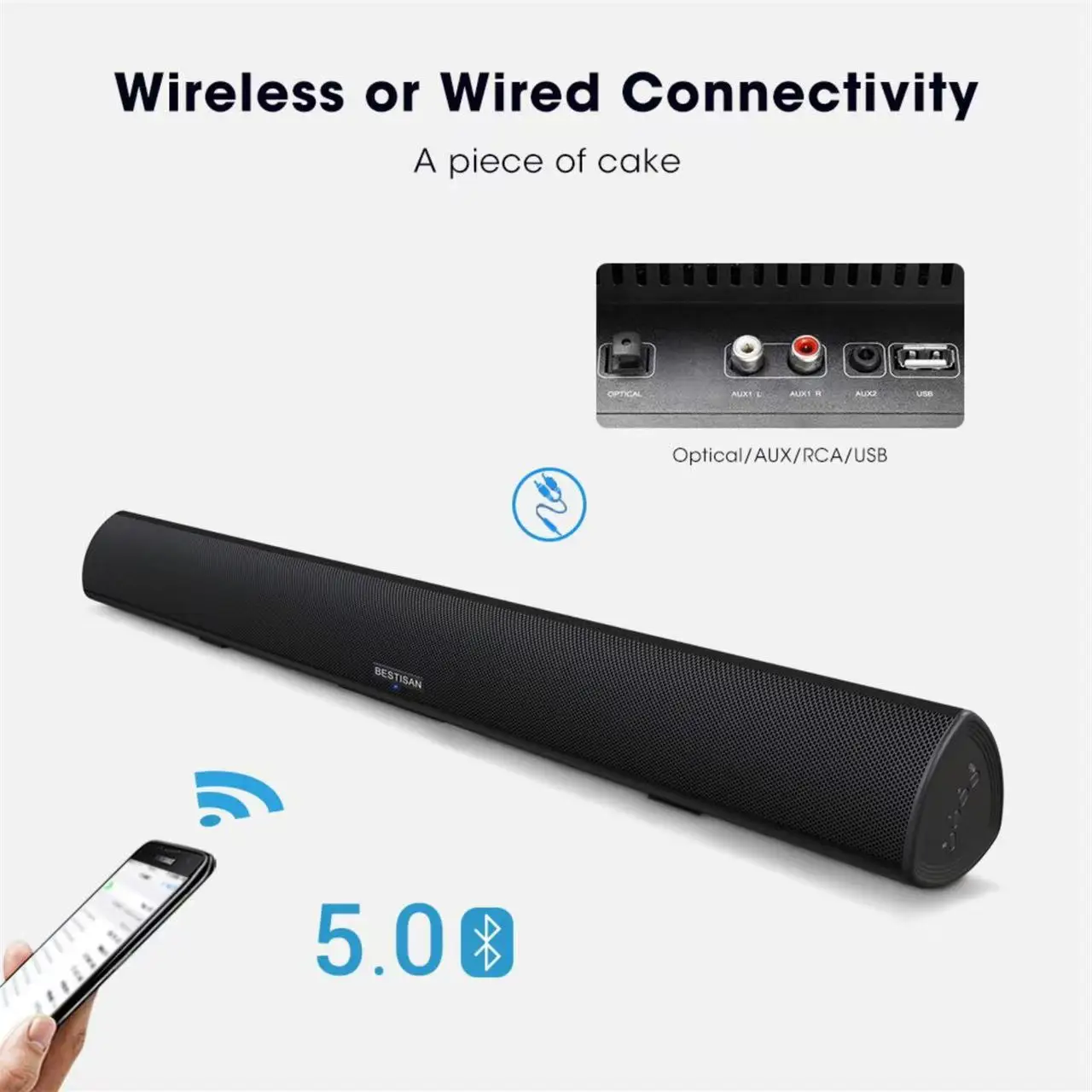 Powerful TV Soundbar Wired 100 - Home Cinema Of Soundbar review and price