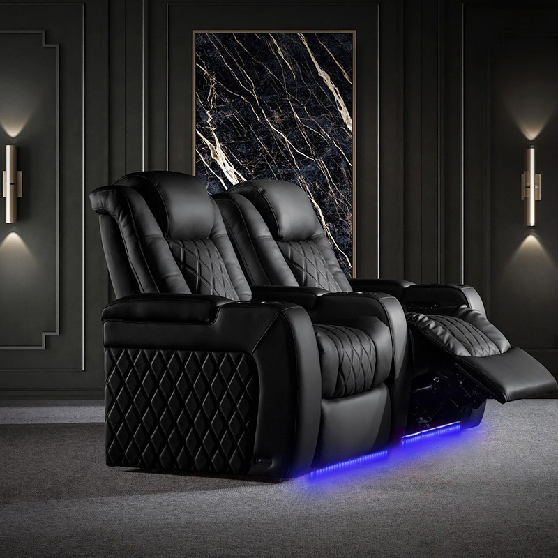 Modern Home Cinema Leather Ele - Home Cinema Recliners review and price