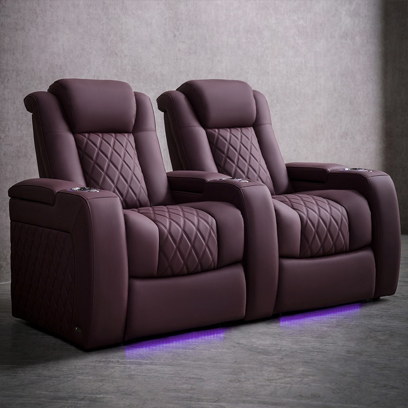 Modern Home Cinema Leather Ele - Home Cinema Recliners review and price