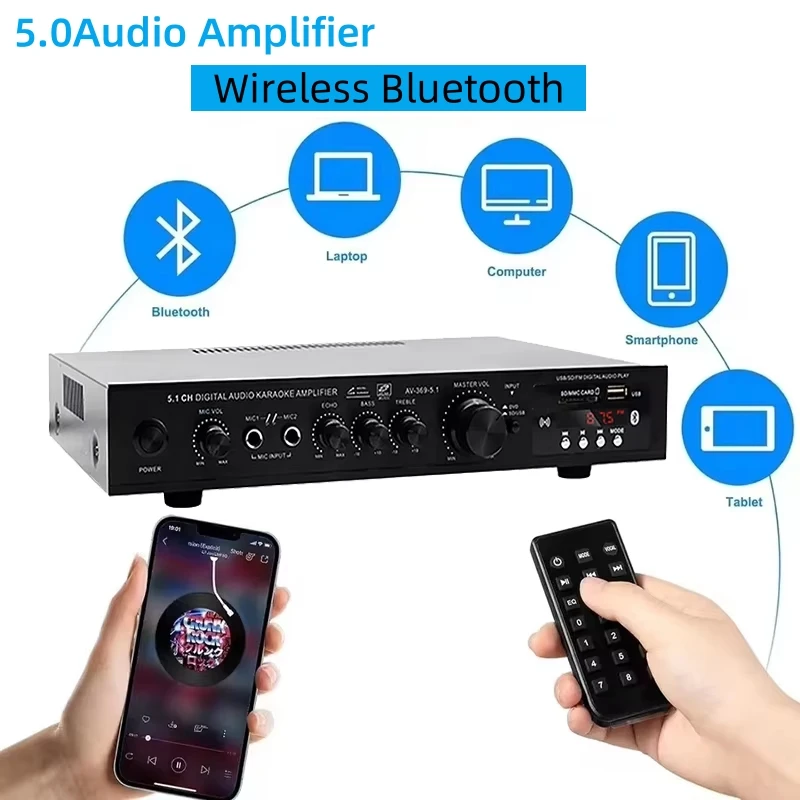 AV-369BT Bluetooth 5.1 Sound S - Home Cinema Speaker System review and price