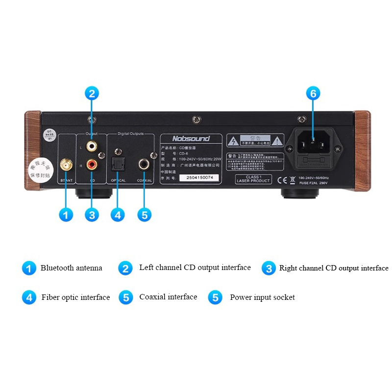 CD-6 HiFi CD Player Bluetooth  - Home Cinema System review and price