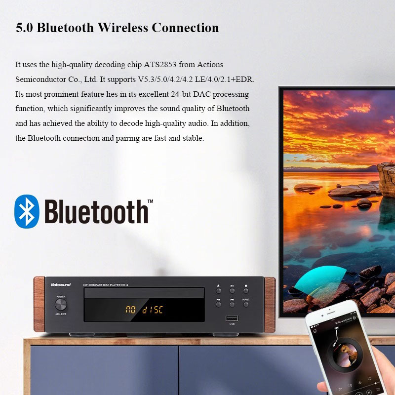 CD-6 HiFi CD Player Bluetooth  - Home Cinema System review and price