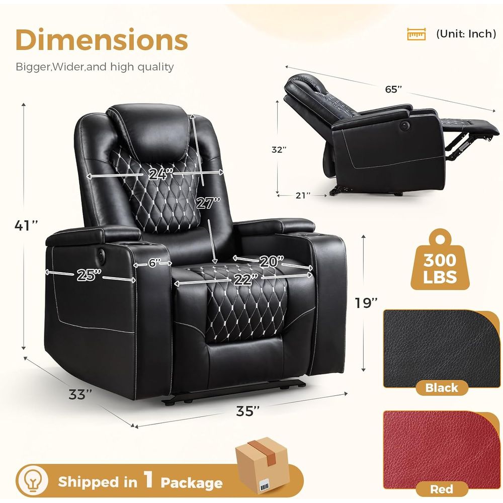 Power Recliner Chair with USB  - Home Cinema Recliner Chairs review and price