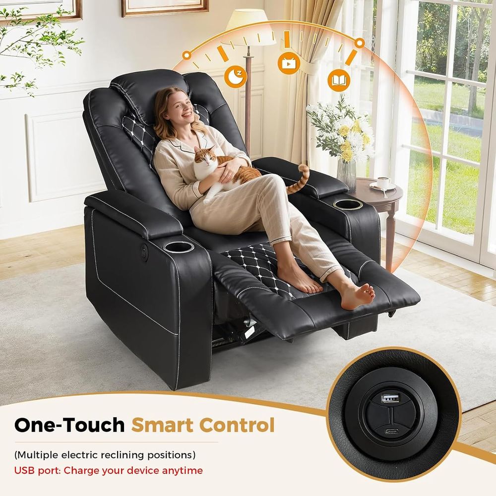 Power Recliner Chair with USB  - Home Cinema Recliner Chairs review and price