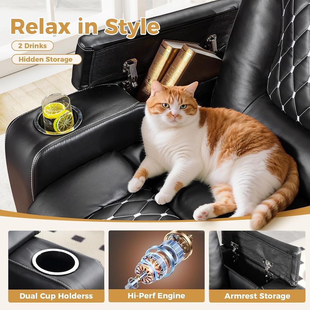 Power Recliner Chair with USB  - Home Cinema Recliner Chairs review and price