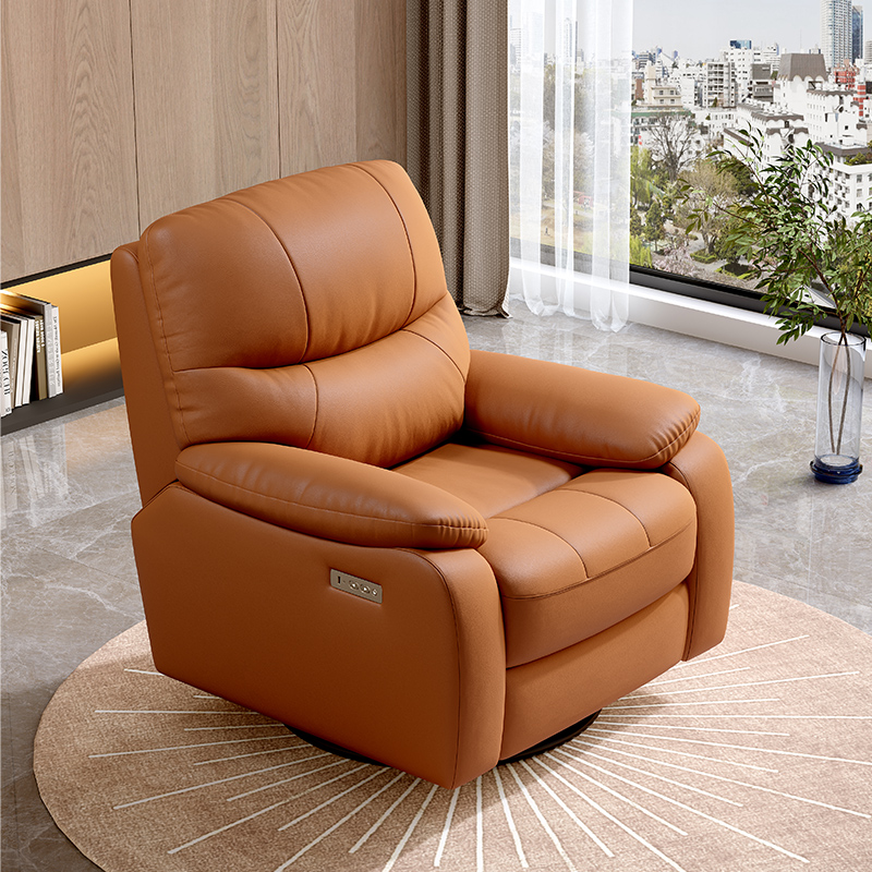 Rotatable recliner leather liv - Home Cinema Recliner Chairs review and price