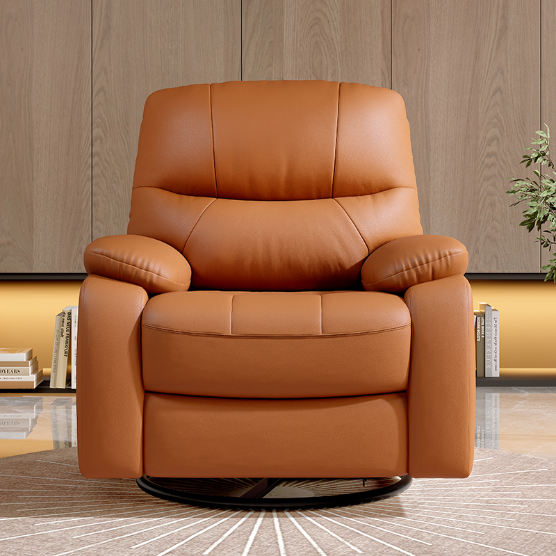 Rotatable recliner leather liv - Home Cinema Recliner Chairs review and price