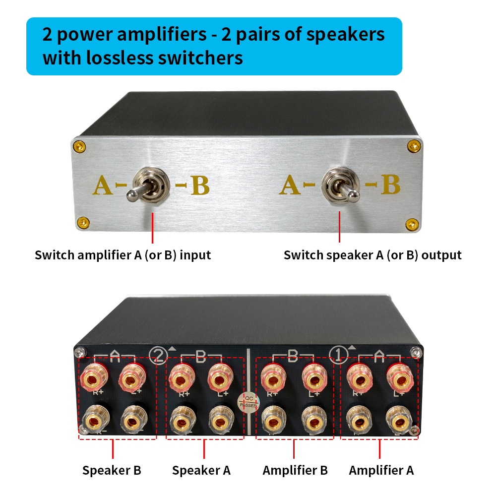 Speaker Switch Selector, 2 Amp - Home Cinema Speaker System review and price