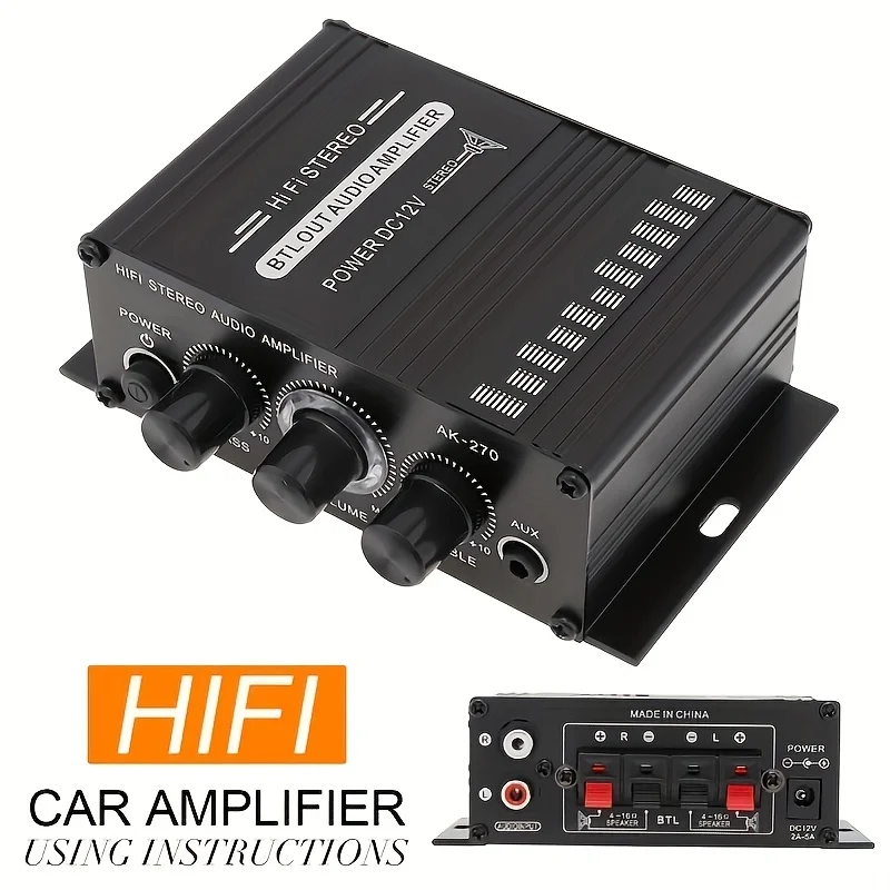 AK-270 400W Mini Power Amplifi - Home Cinema Speaker System review and price